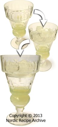 Absinthe glasses topped with a dripper