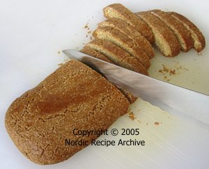 Cutting the biscotti