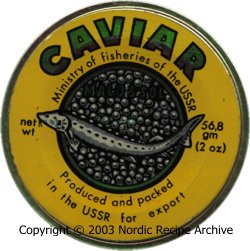 Caviar jar lid