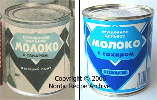 Condensed milk cans