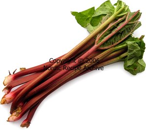 Rhubarb stalks