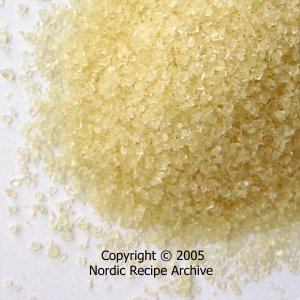 Granulated gelatine