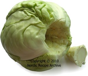 Cored cabbage