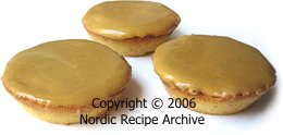 Pastry cases with icing