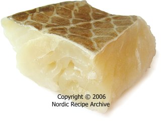 Uncooked lutefisk