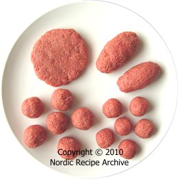 Meatballs and patties