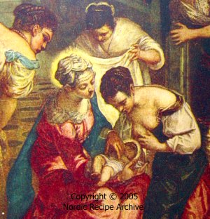 Birth of John the Baptist by Tintoretto (detail)