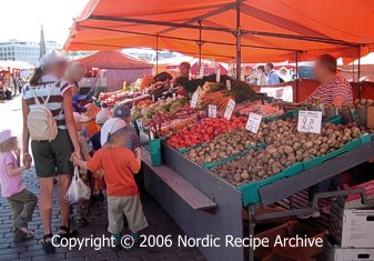Market stalls