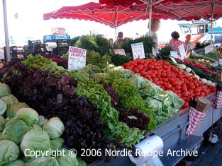 Market stalls