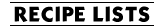 Recipe lists