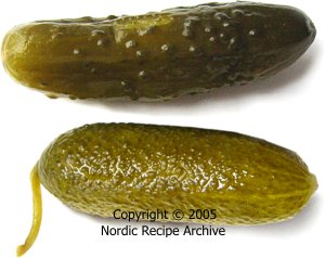 Pickled gherkins