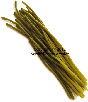Pickled ramson stems