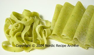 Spinach pasta