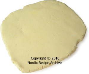 Rolled-out quark-butter dough