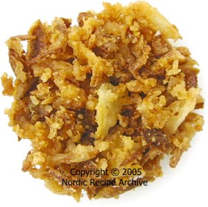 Roasted onion flakes