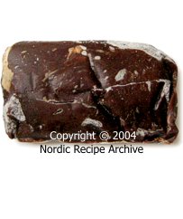 Frozen reindeer roast