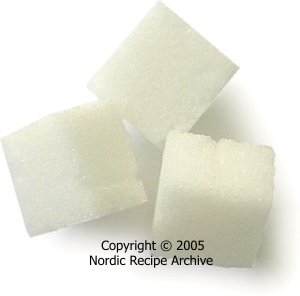 White sugar cubes