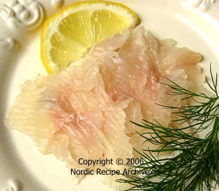 Freshly salted whitefish