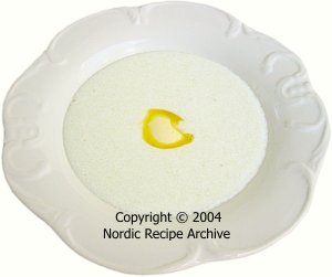 Semolina porridge with butter