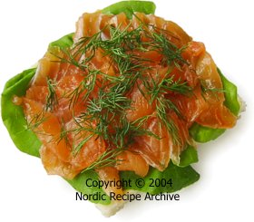 Gravlax canap&eacute;