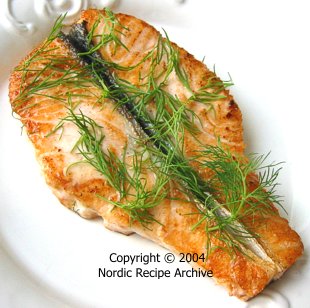 Grilled butterfly fillet of salmon